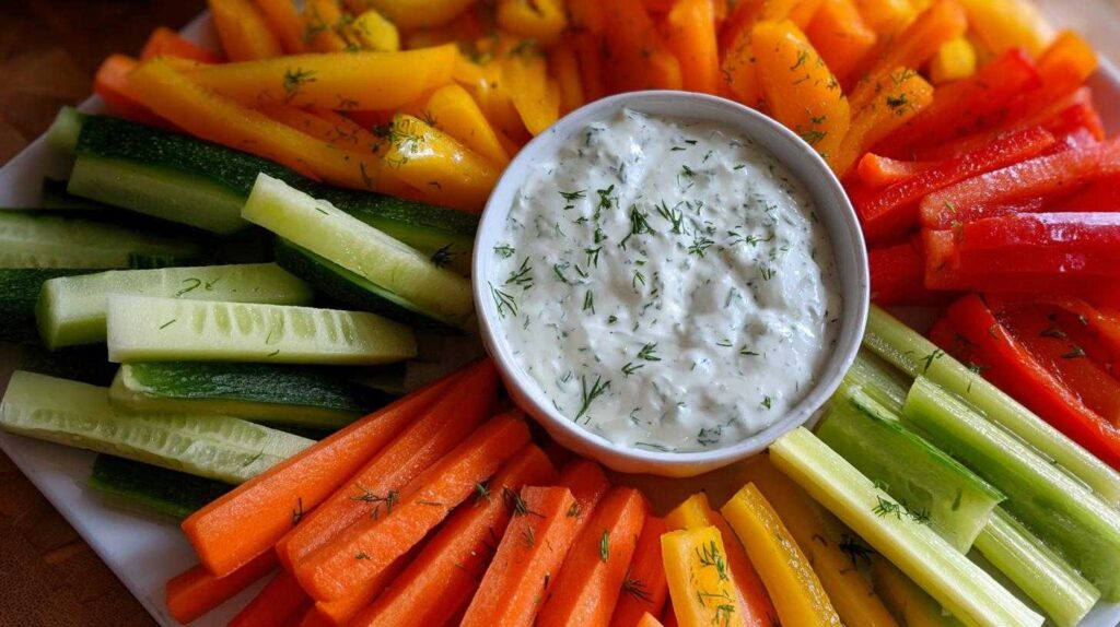 Kid-Friendly Veggie Sticks & Yogurt Dip