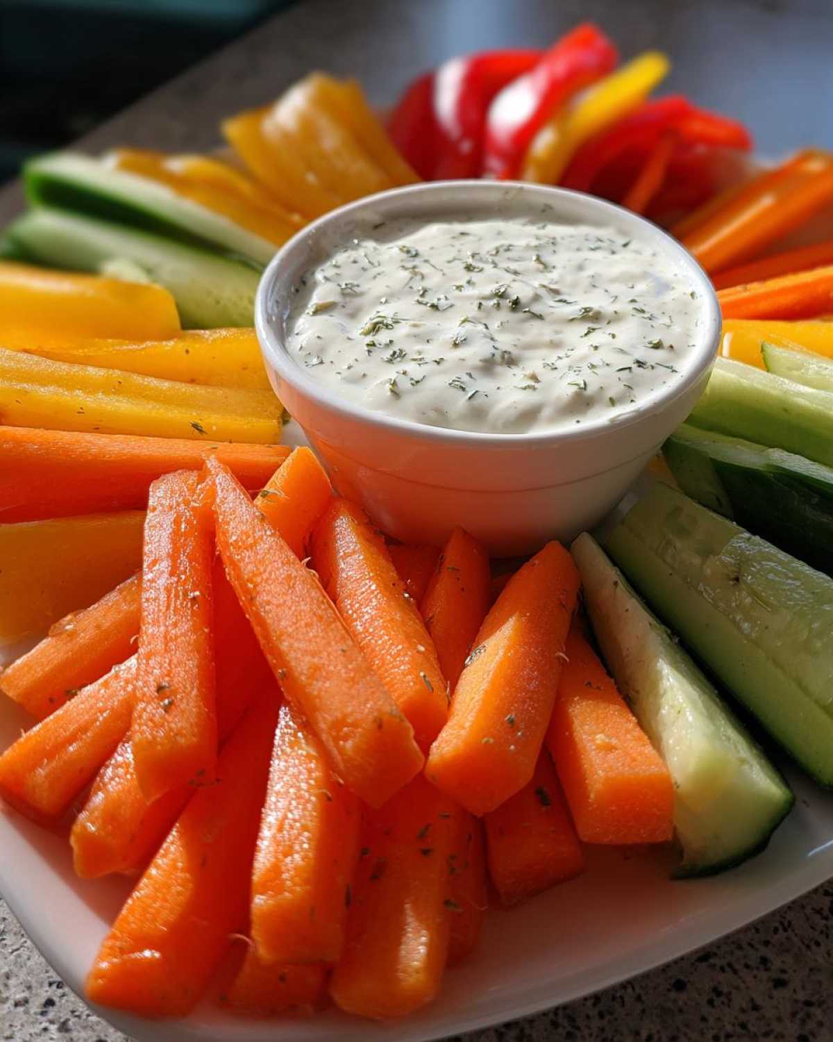 Kid-Friendly Veggie Sticks & Yogurt Dip - detail 2