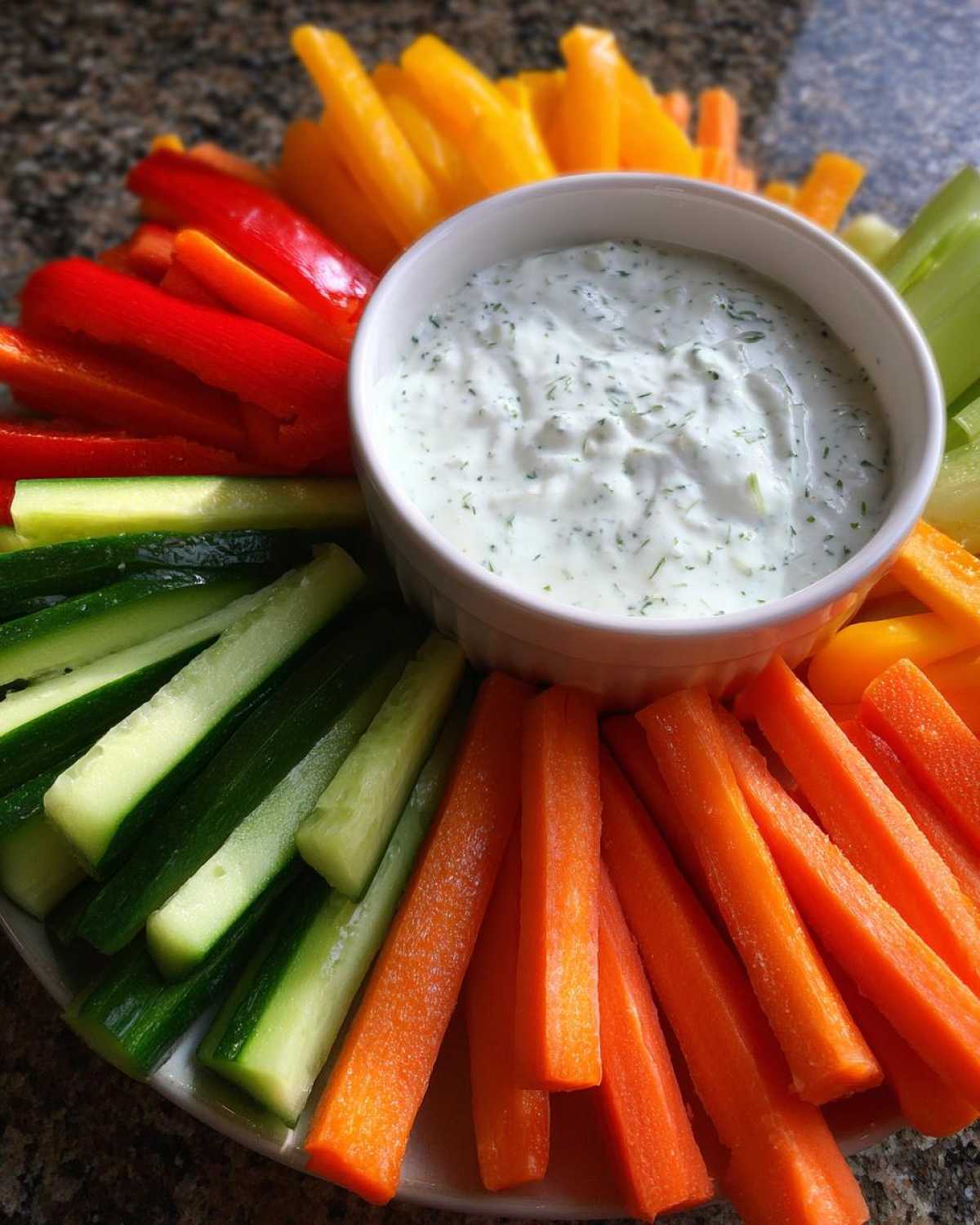 Kid-Friendly Veggie Sticks & Yogurt Dip - detail 3