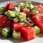 Kid-Friendly Watermelon, Feta & Cucumber Salad