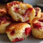Kid-Friendly strawberry pancake bites