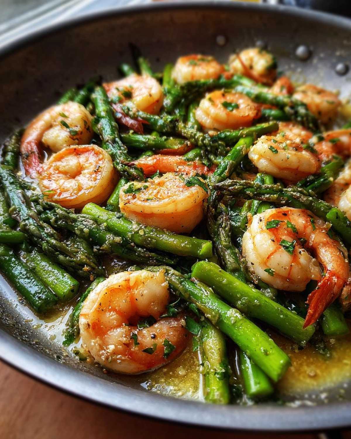 15-Minute Garlic Shrimp and Asparagus Skillet - detail 1