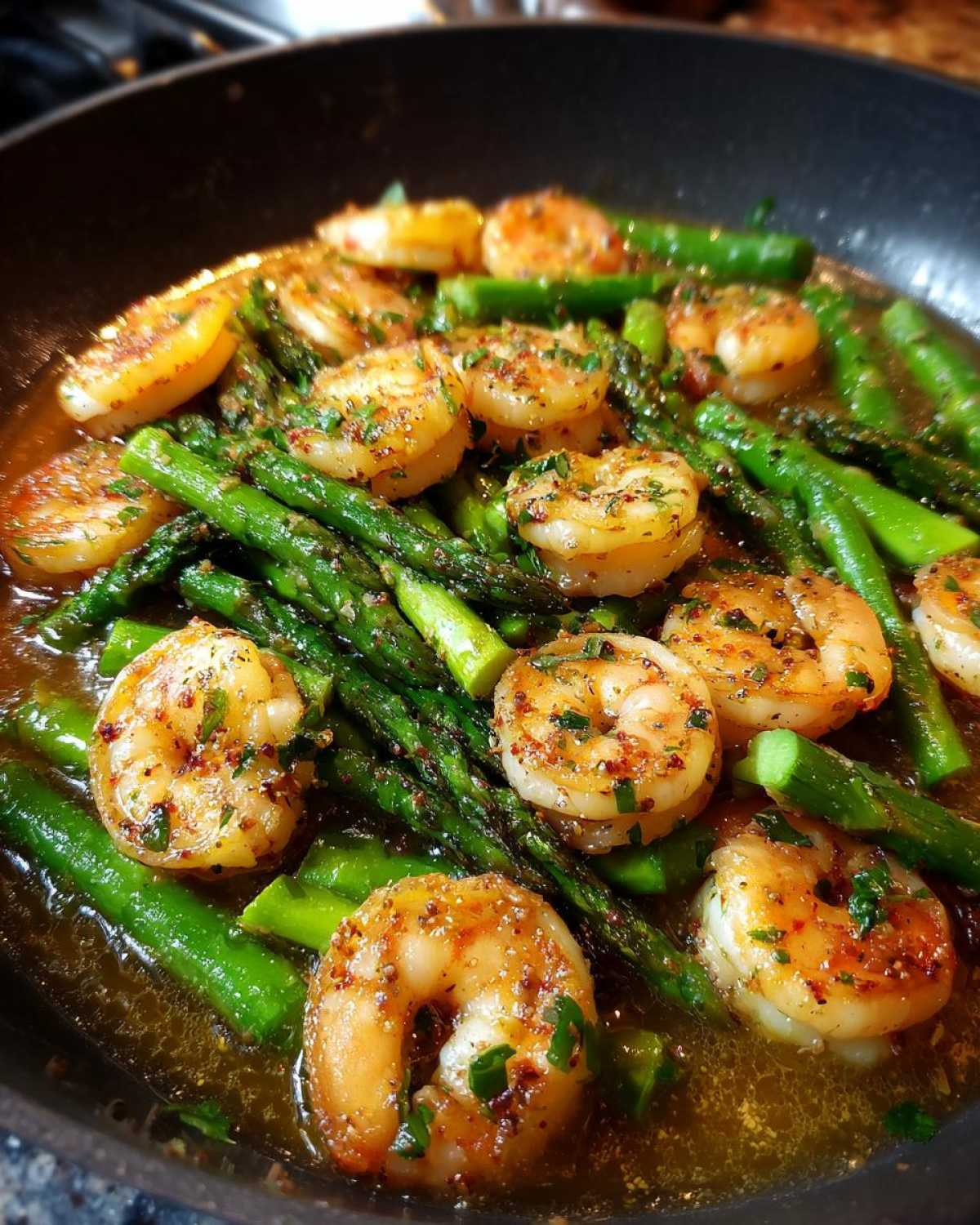 15-Minute Garlic Shrimp and Asparagus Skillet - detail 3
