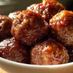Apple Cider Glazed Meatballs