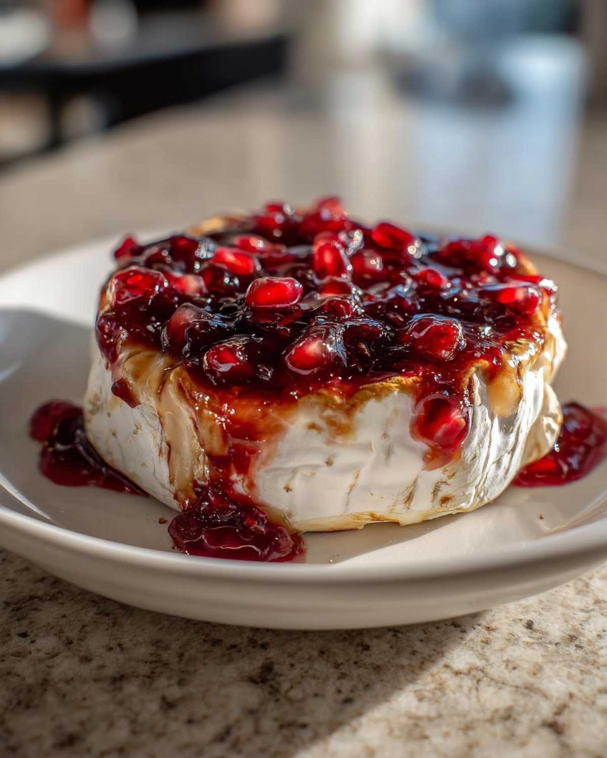Baked Brie with Pomegranate - detail 1