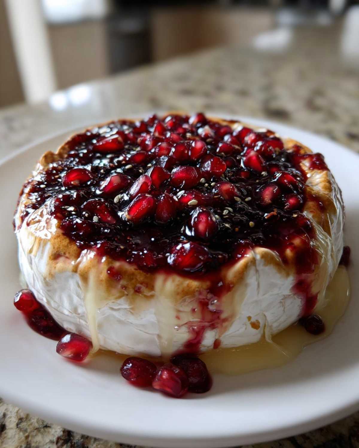 Baked Brie with Pomegranate - detail 4