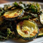Baked Kale and Zucchini Chips (Healthy Snack)