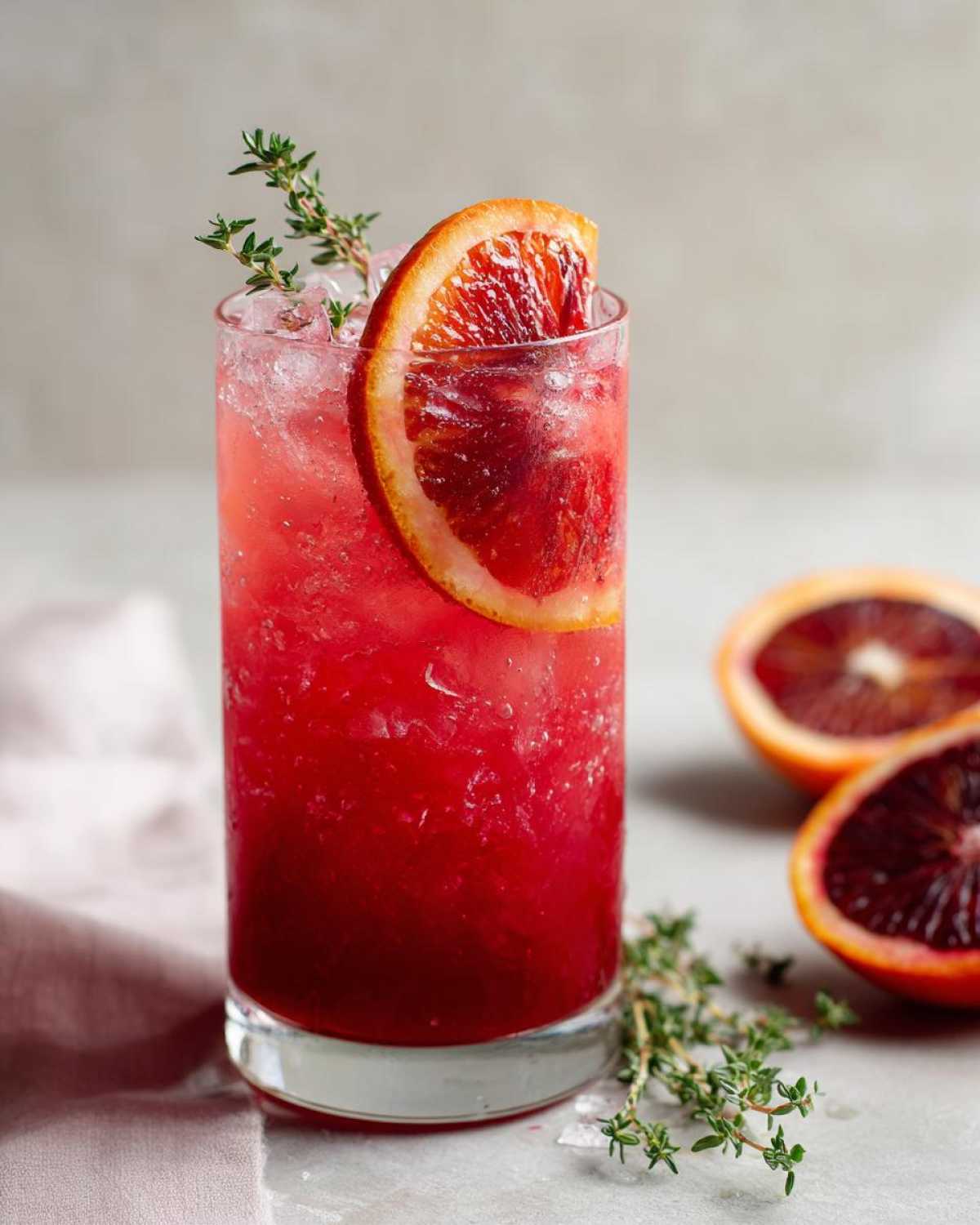 Blood Orange Thyme Mocktail - detail 2