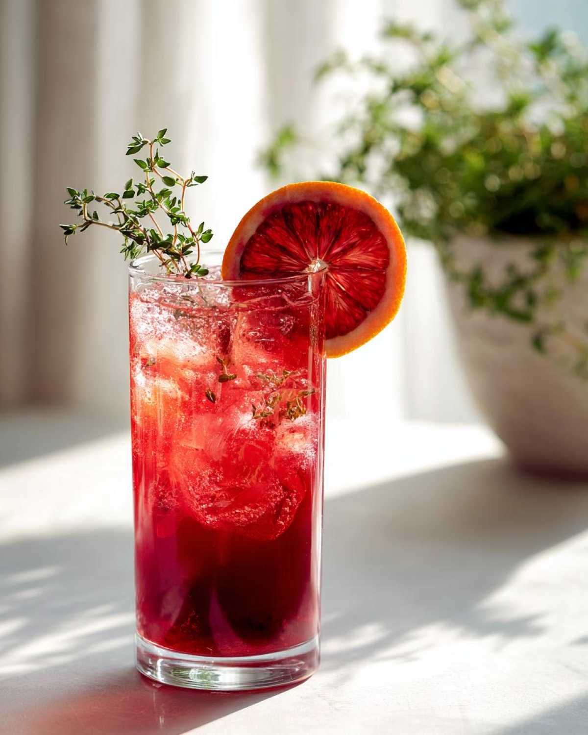 Blood Orange Thyme Mocktail - detail 3