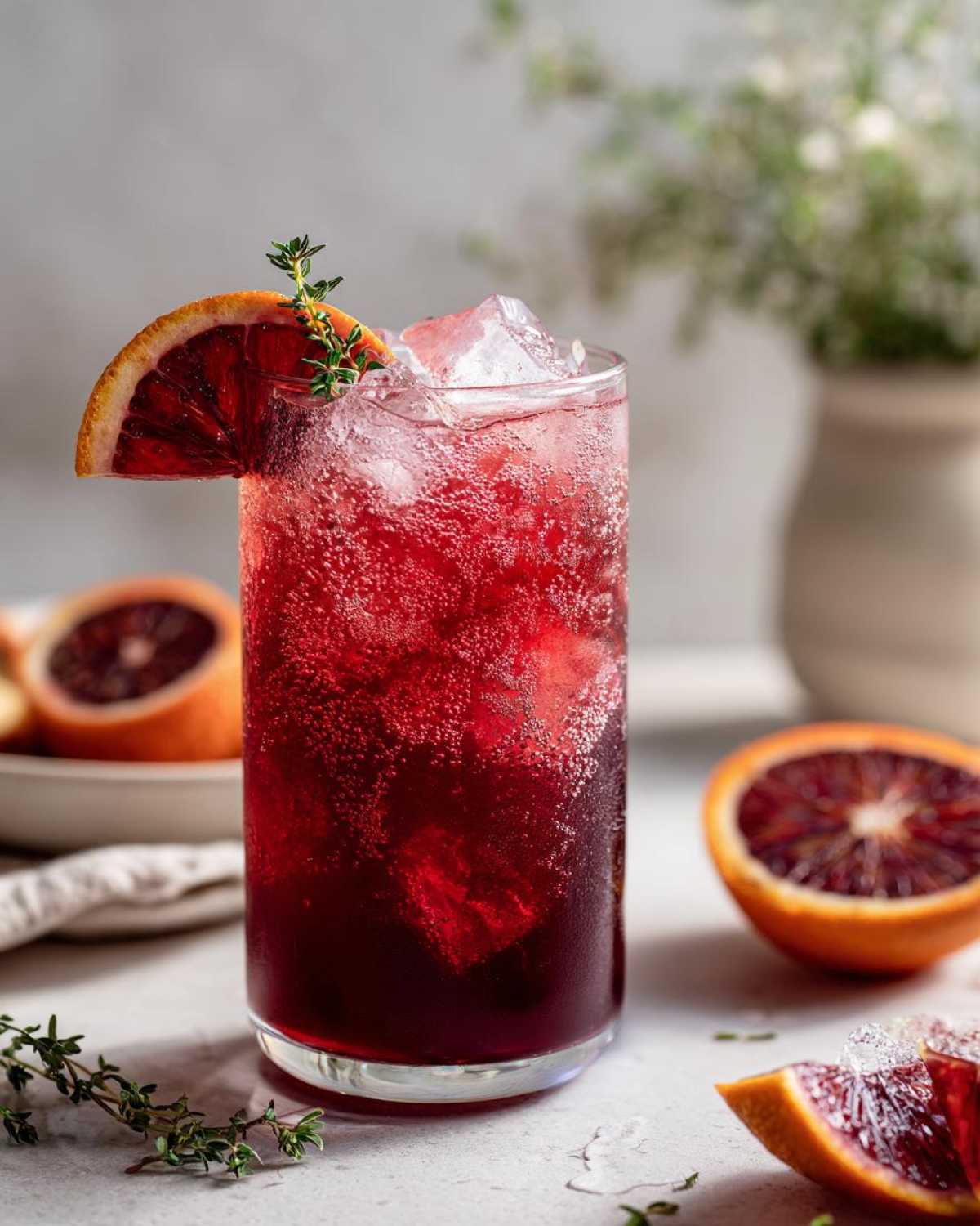 Blood Orange Thyme Mocktail - detail 4