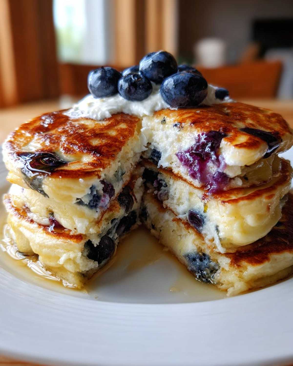 Blueberry Lemon Ricotta Pancakes - detail 4