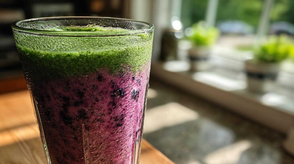 Blueberry Spinach Green Smoothie