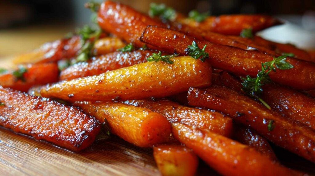 Bourbon Brown Sugar Glazed Carrots