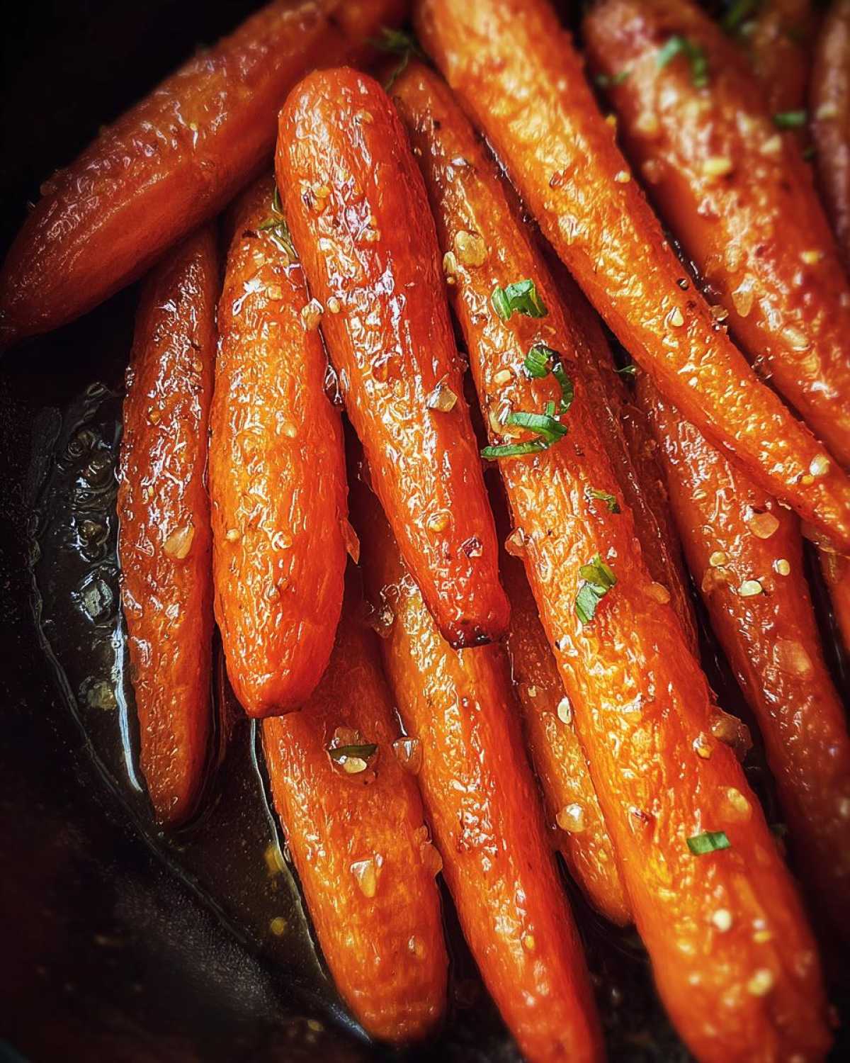 Bourbon Brown Sugar Glazed Carrots - detail 2