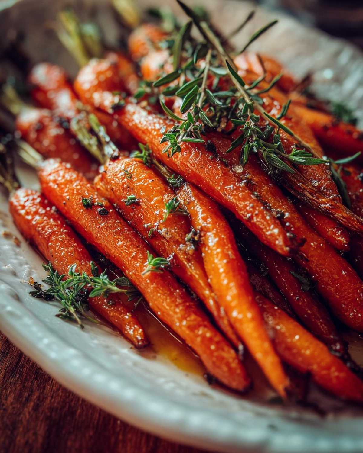 Bourbon Brown Sugar Glazed Carrots - detail 3