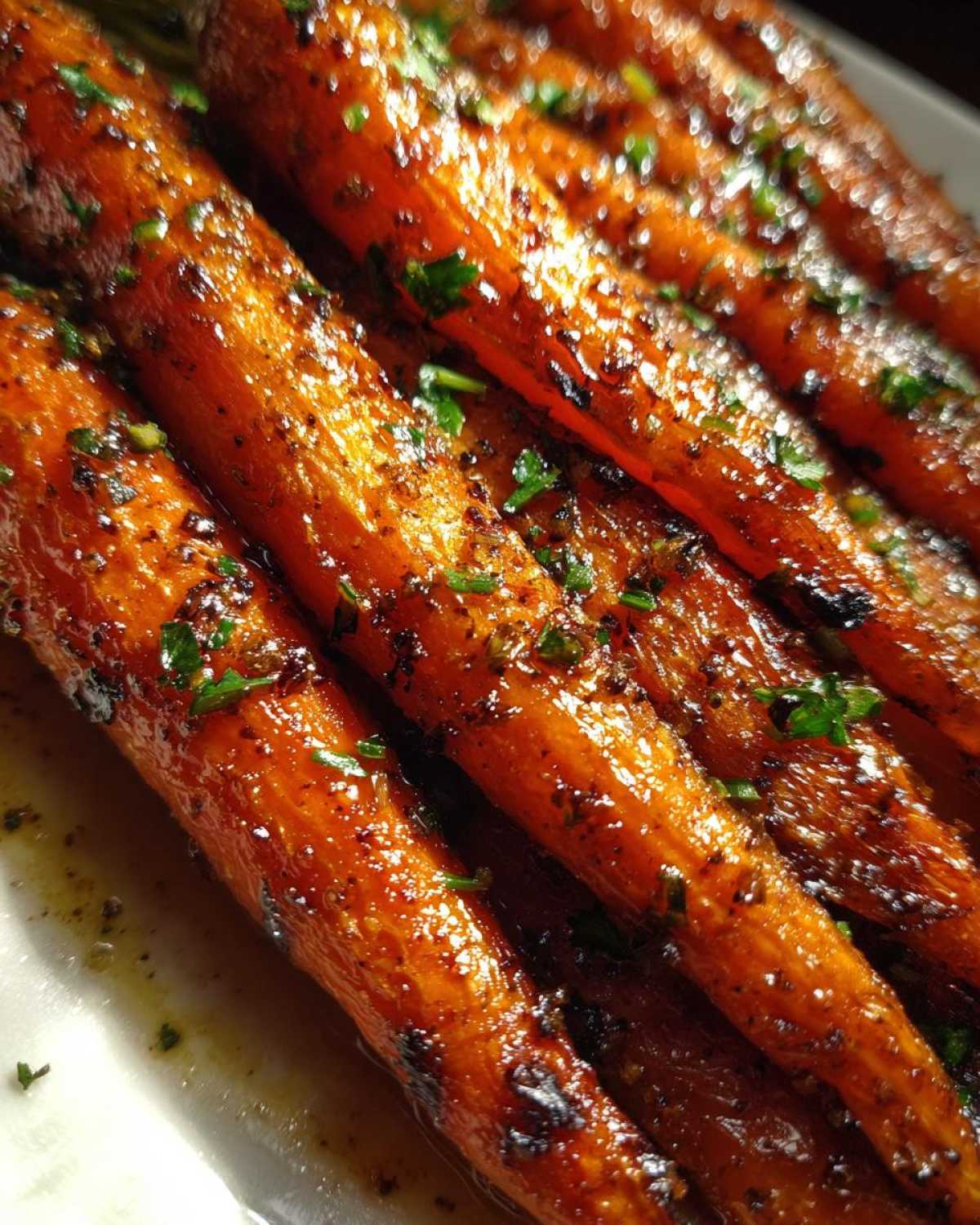 Bourbon Brown Sugar Glazed Carrots - detail 4