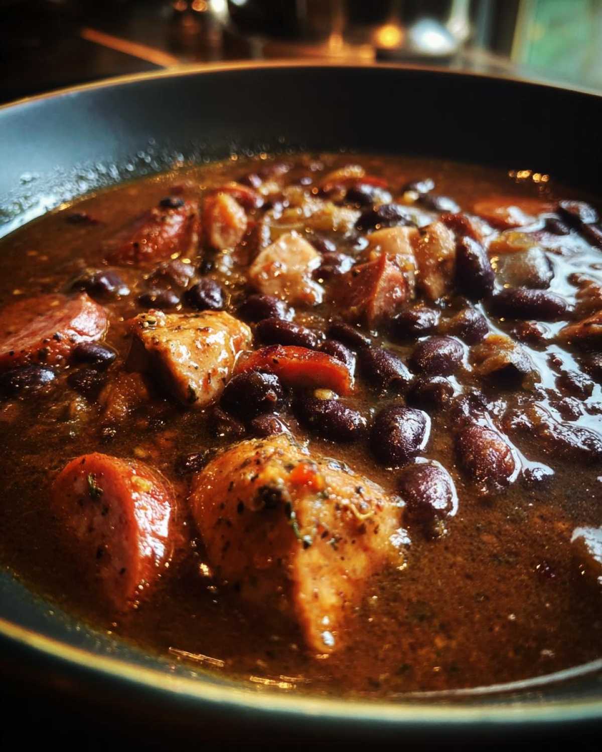 Brazilian Feijoada (Black Bean Stew) - detail 3