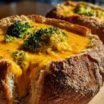 Broccoli Cheddar Soup Bread Bowls