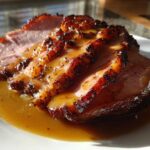Brown Sugar Glazed Ham with Cider Gravy