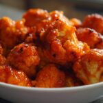 Buffalo Cauliflower Bites (Spicy Snack)