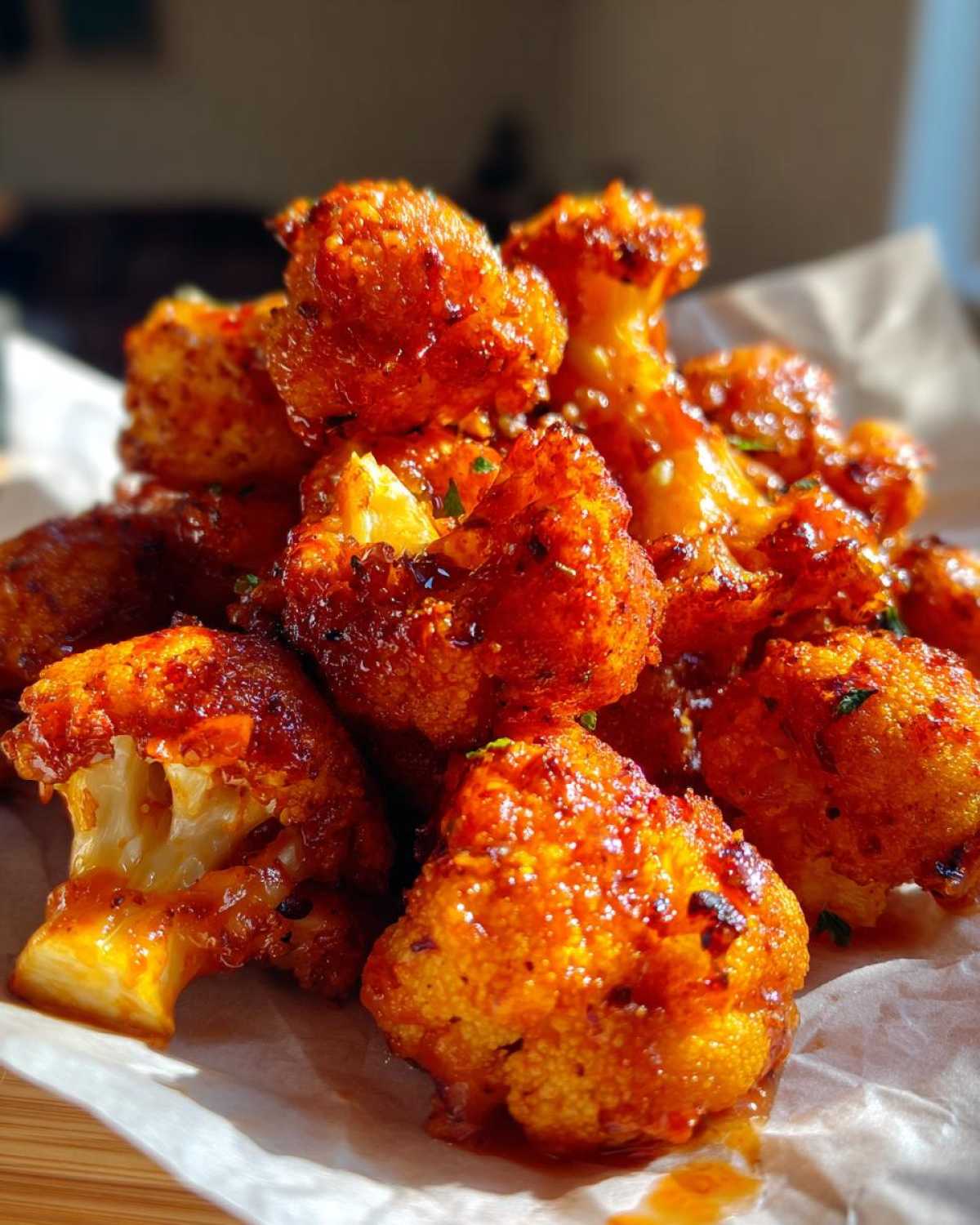 Buffalo Cauliflower Bites (Spicy Snack) - detail 2