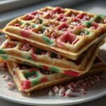 Candy Cane Waffles