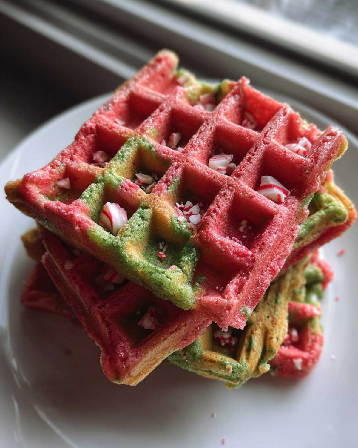 Candy Cane Waffles - detail 3