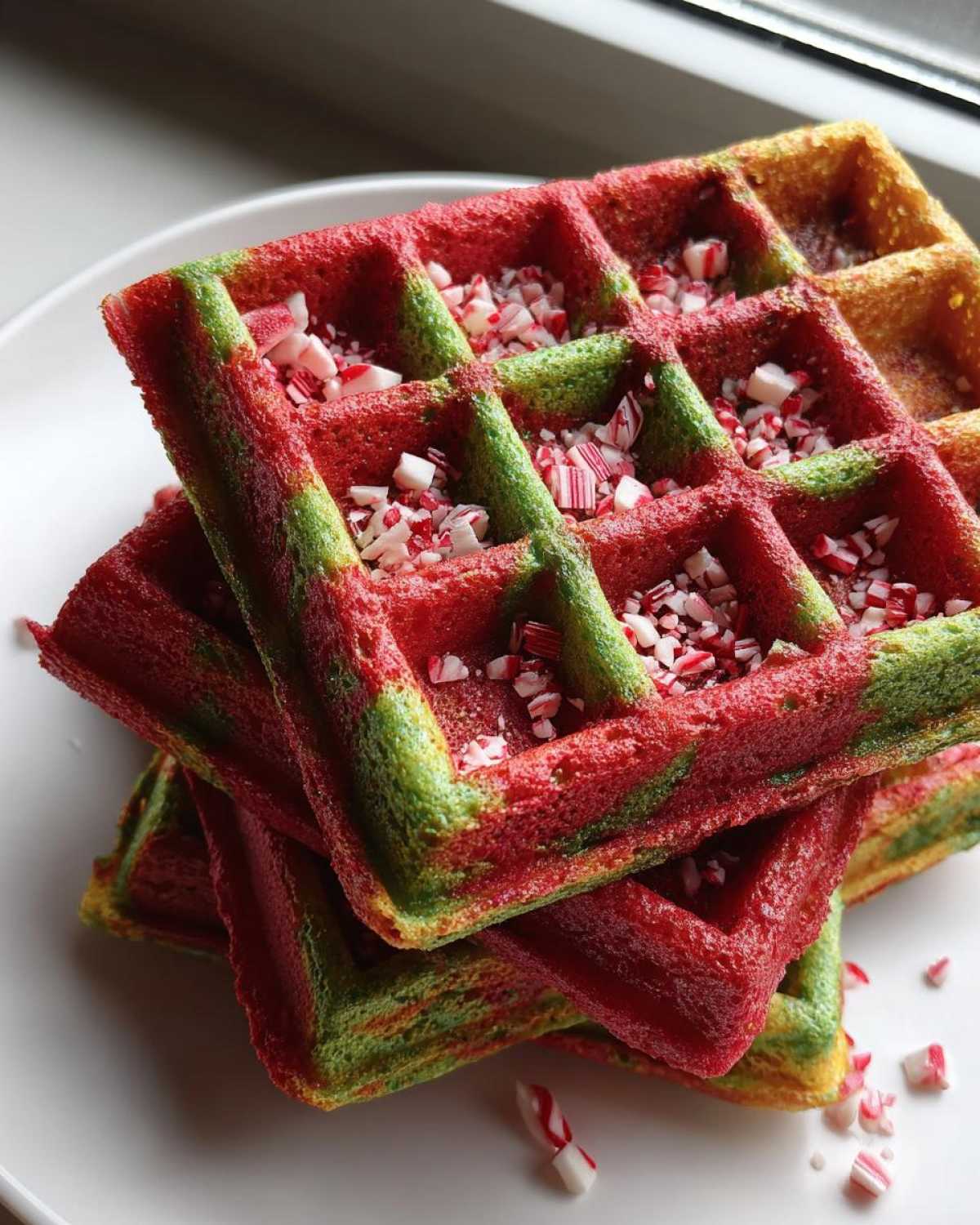Candy Cane Waffles - detail 4