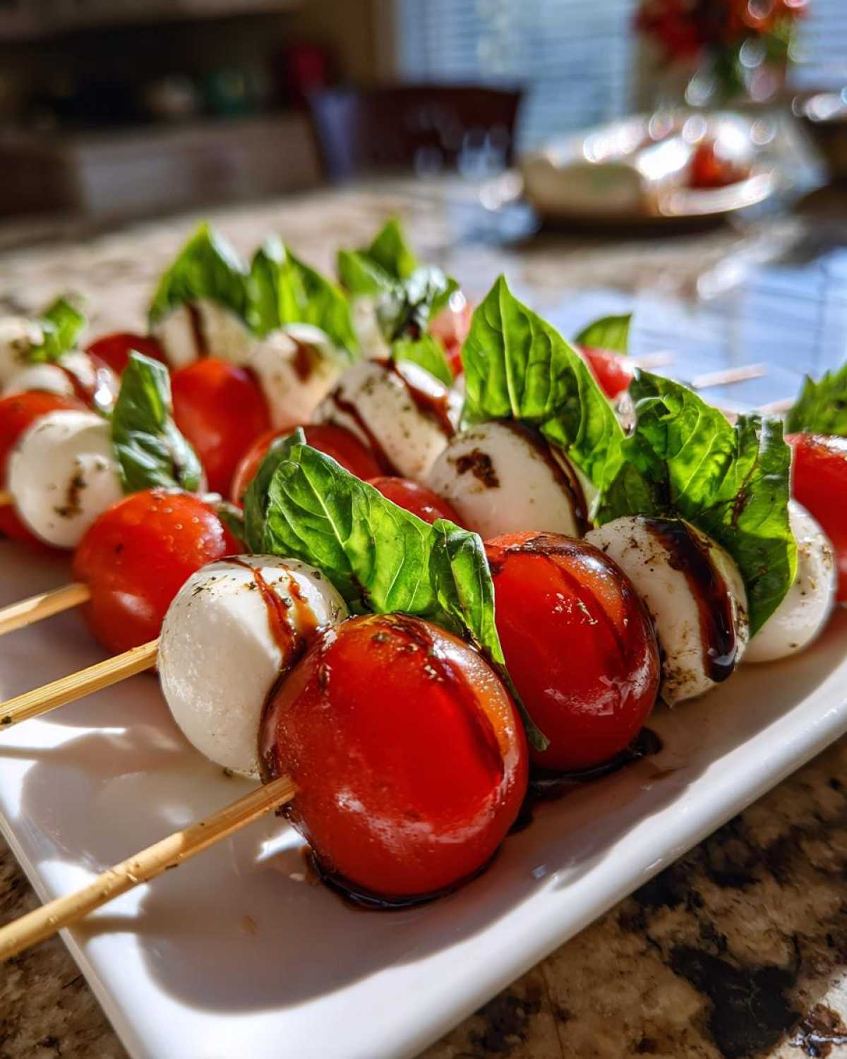 Caprese Skewers (Tomato, Mozzarella, Basil) - detail 3