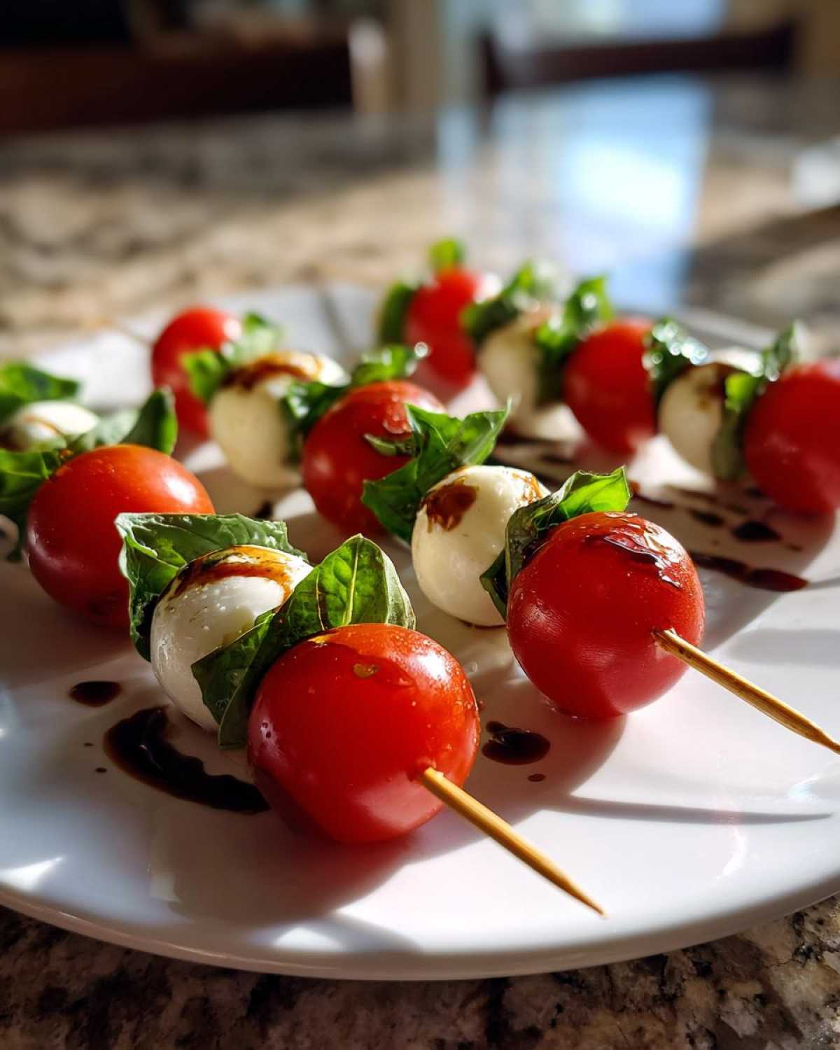 Caprese Skewers (Tomato, Mozzarella, Basil) - detail 4