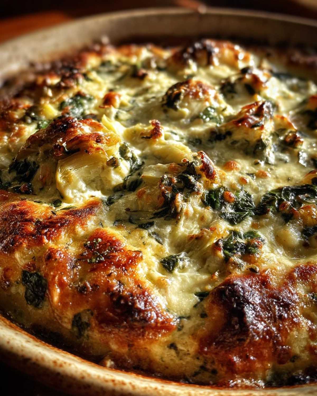 Cheesy Spinach Artichoke Dip - detail 1