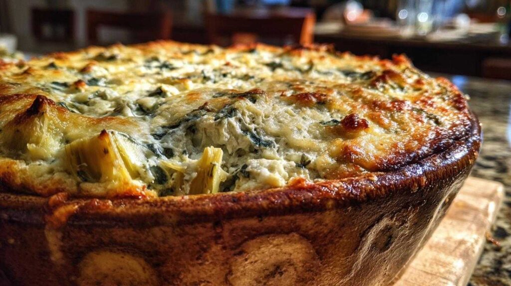Cheesy Spinach Artichoke Dip