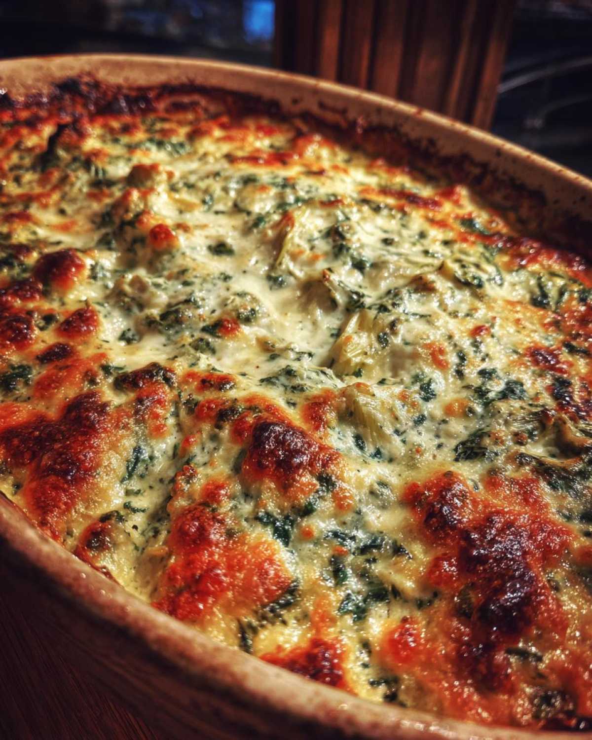 Cheesy Spinach Artichoke Dip - detail 2