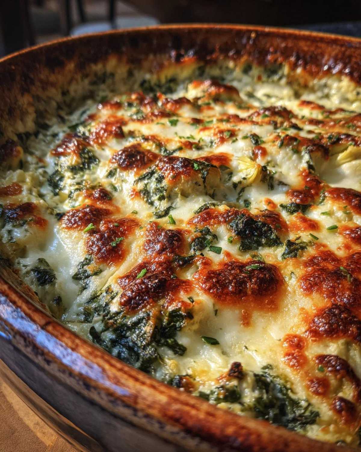 Cheesy Spinach Artichoke Dip - detail 3