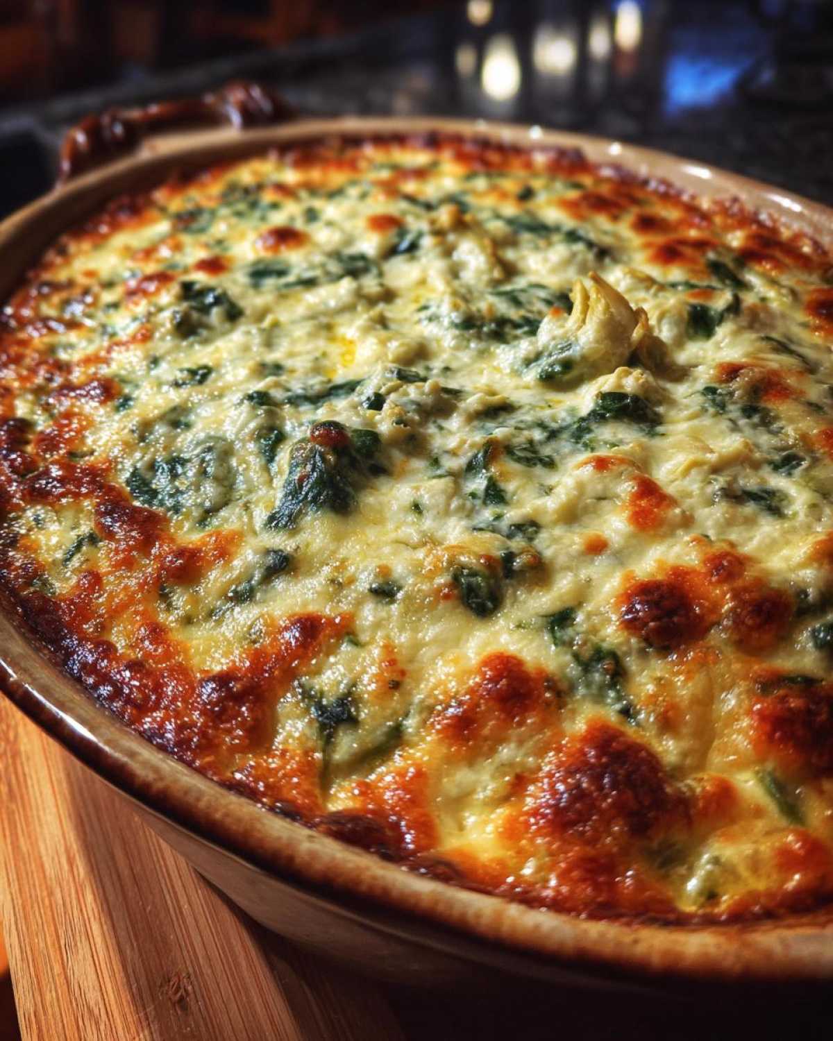 Cheesy Spinach Artichoke Dip - detail 4