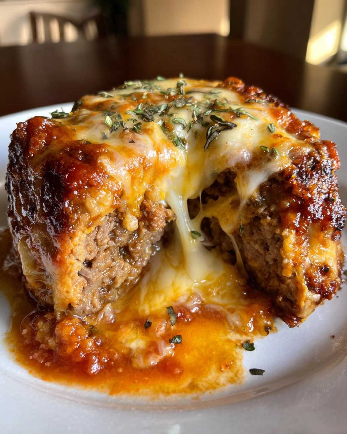 Cheesy Stuffed Meatloaf (Juicy Center!) - detail 1