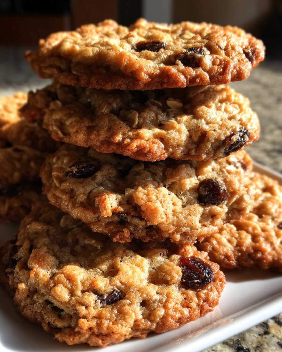 Chewy Oatmeal Raisin Cookies - detail 2