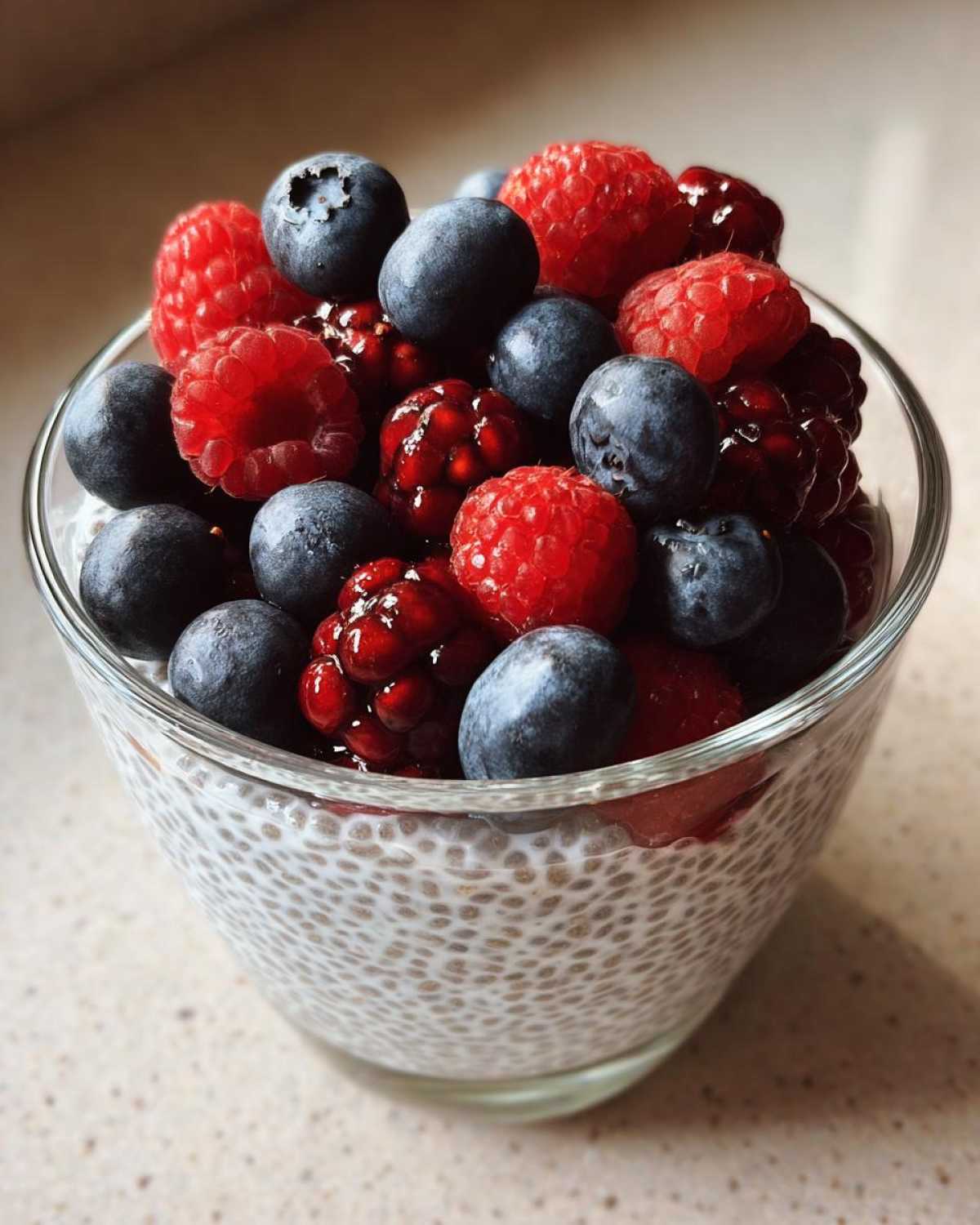 Chia Seed Pudding with Mixed Berries - detail 2