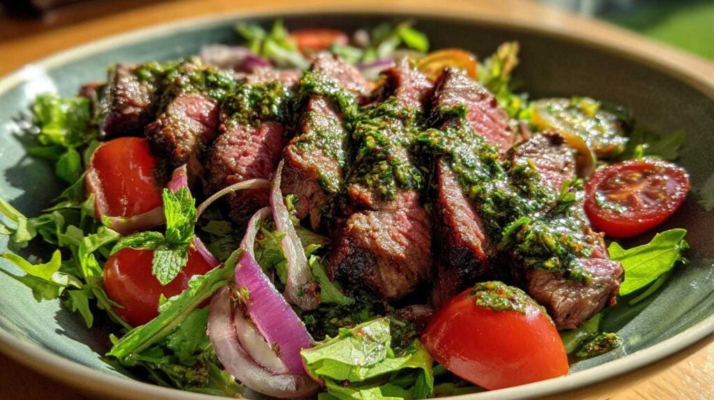Chimichurri Flank Steak Salad