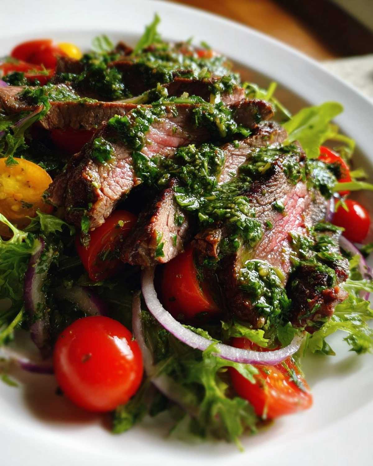 Chimichurri Flank Steak Salad - detail 2