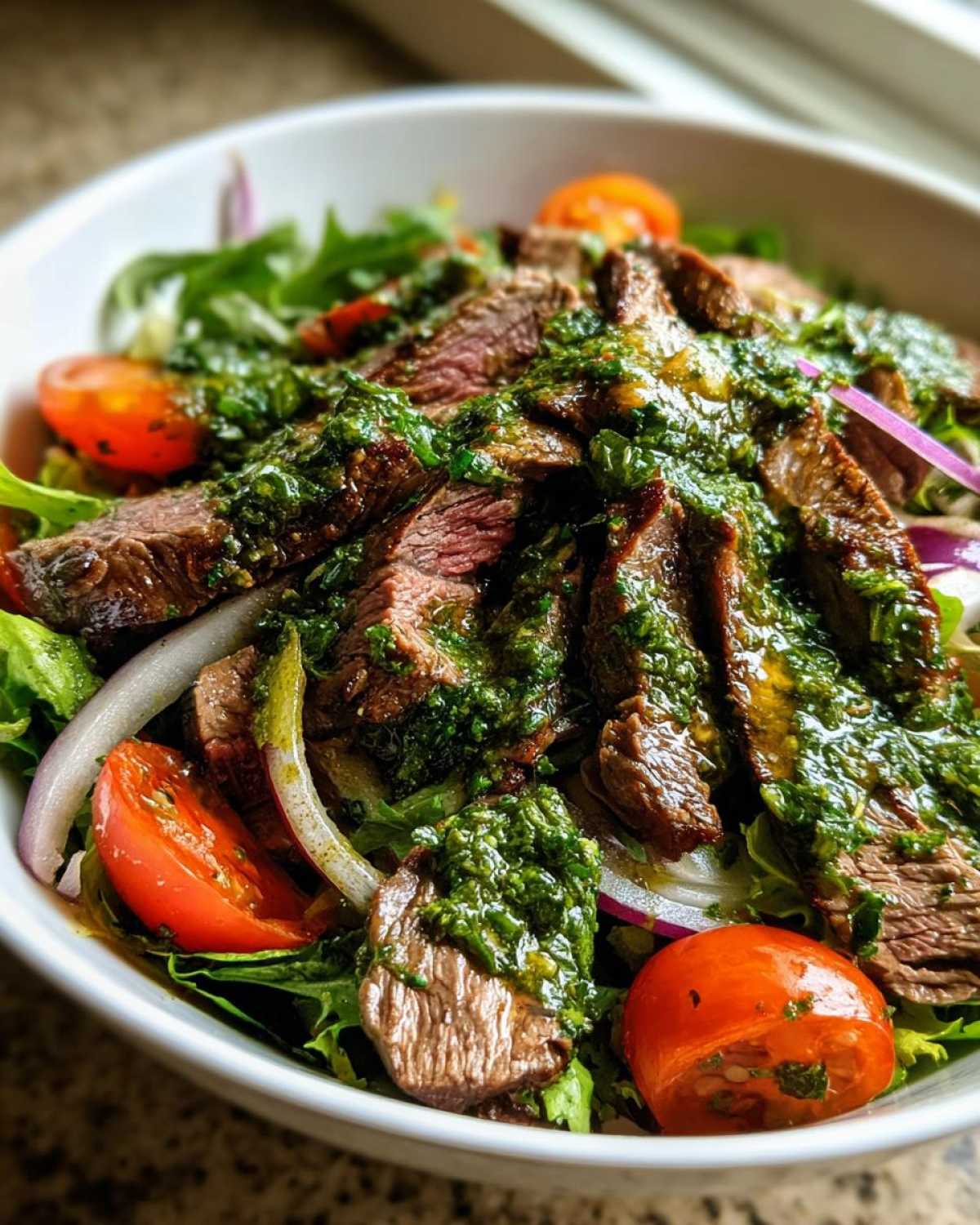 Chimichurri Flank Steak Salad - detail 4