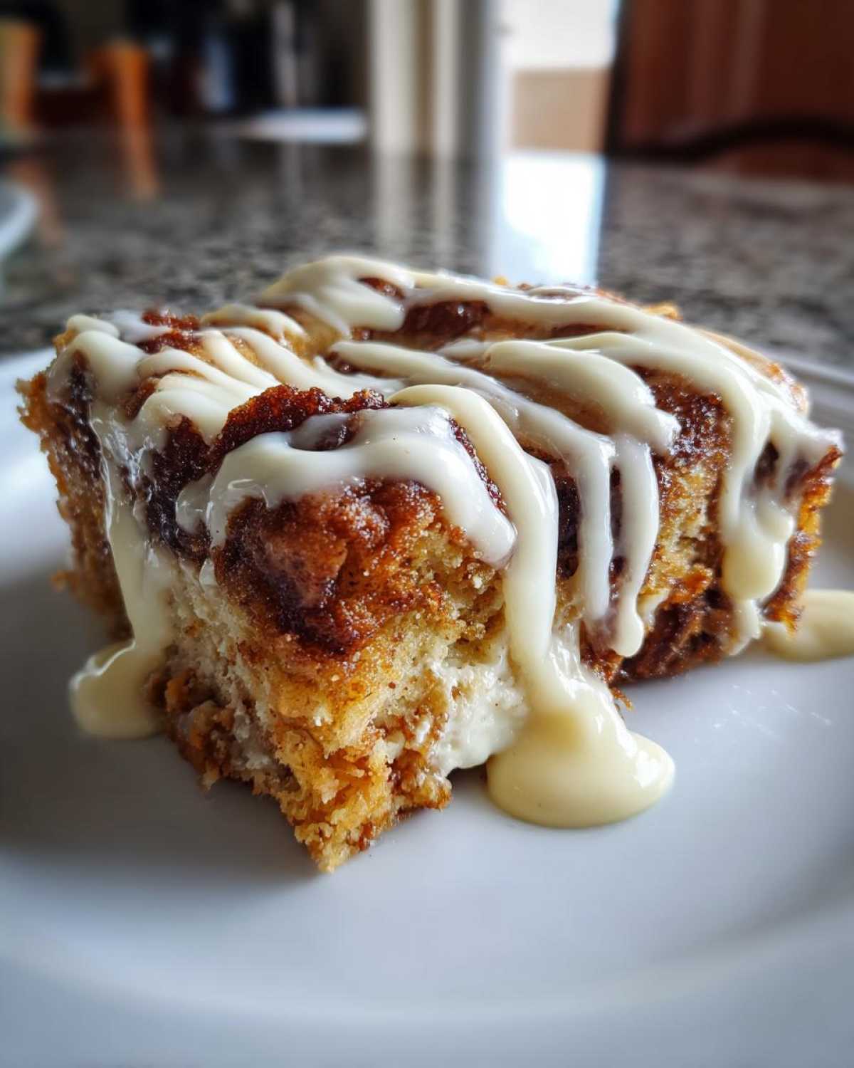 Christmas Morning Cinnamon Roll Casserole - detail 2