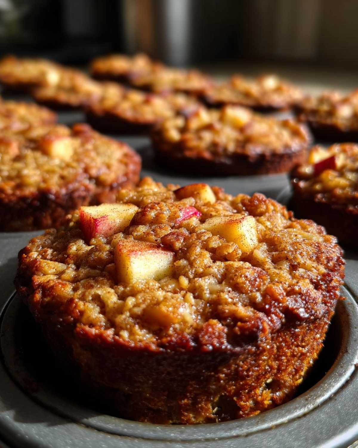 Cinnamon Apple Baked Oatmeal Cups - detail 1