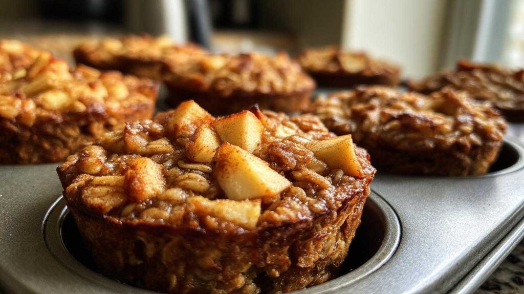 Cinnamon Apple Baked Oatmeal Cups