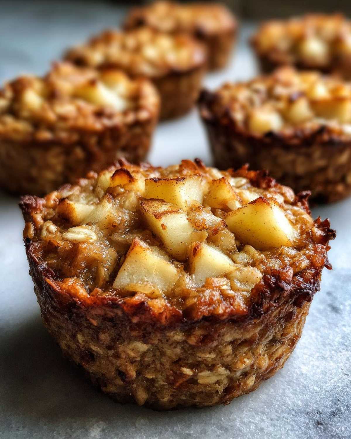 Cinnamon Apple Baked Oatmeal Cups - detail 4