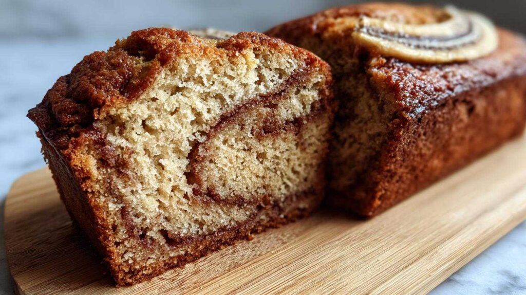 Cinnamon Swirl Banana Bread Loaf