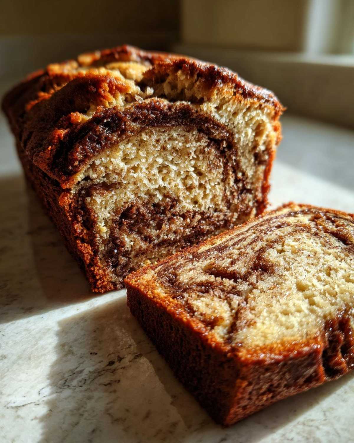 Cinnamon Swirl Banana Bread Loaf - detail 2