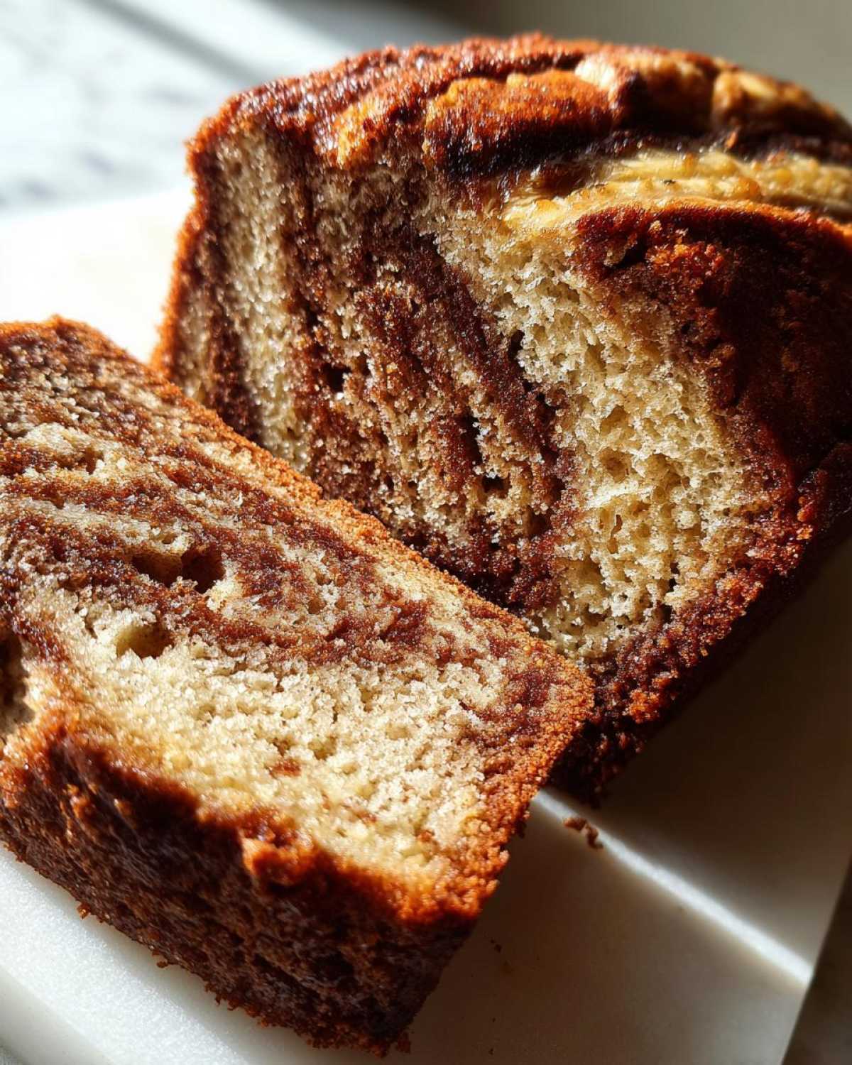 Cinnamon Swirl Banana Bread Loaf - detail 3