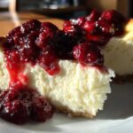 Classic New York Cheesecake with Berry Compote