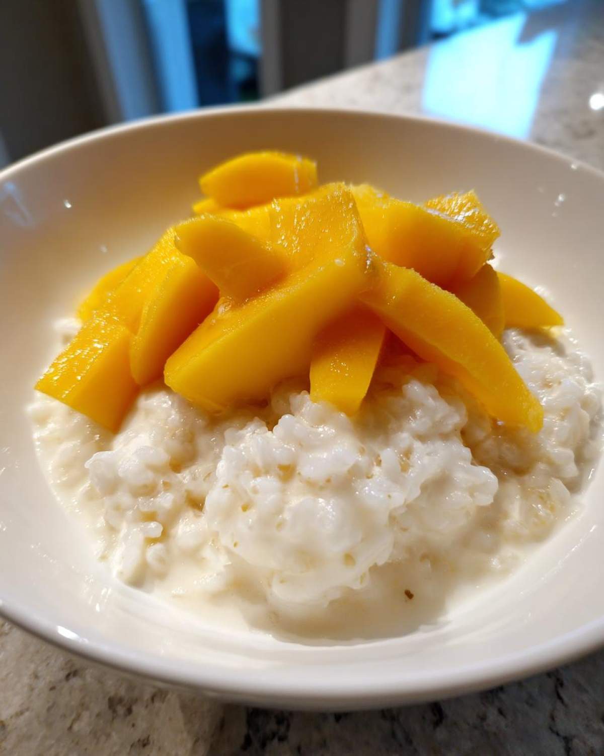 Coconut Milk Rice Pudding with Mango - detail 1